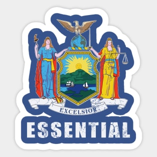 New York Essential Worker Flag Covid 19 Sticker